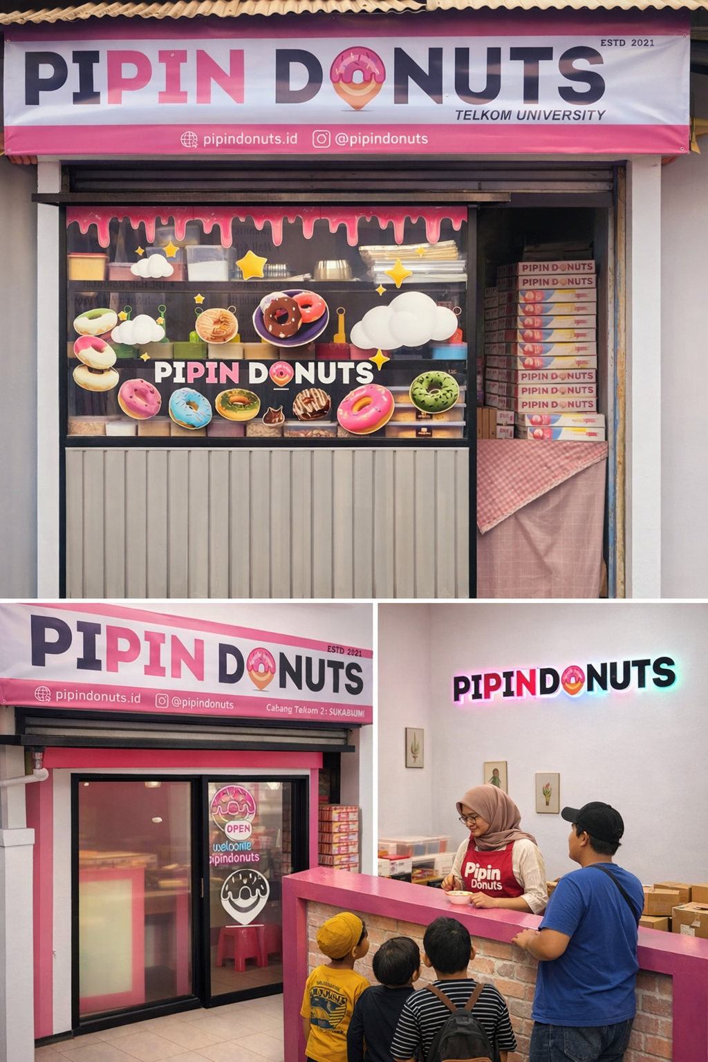 donutshop collage